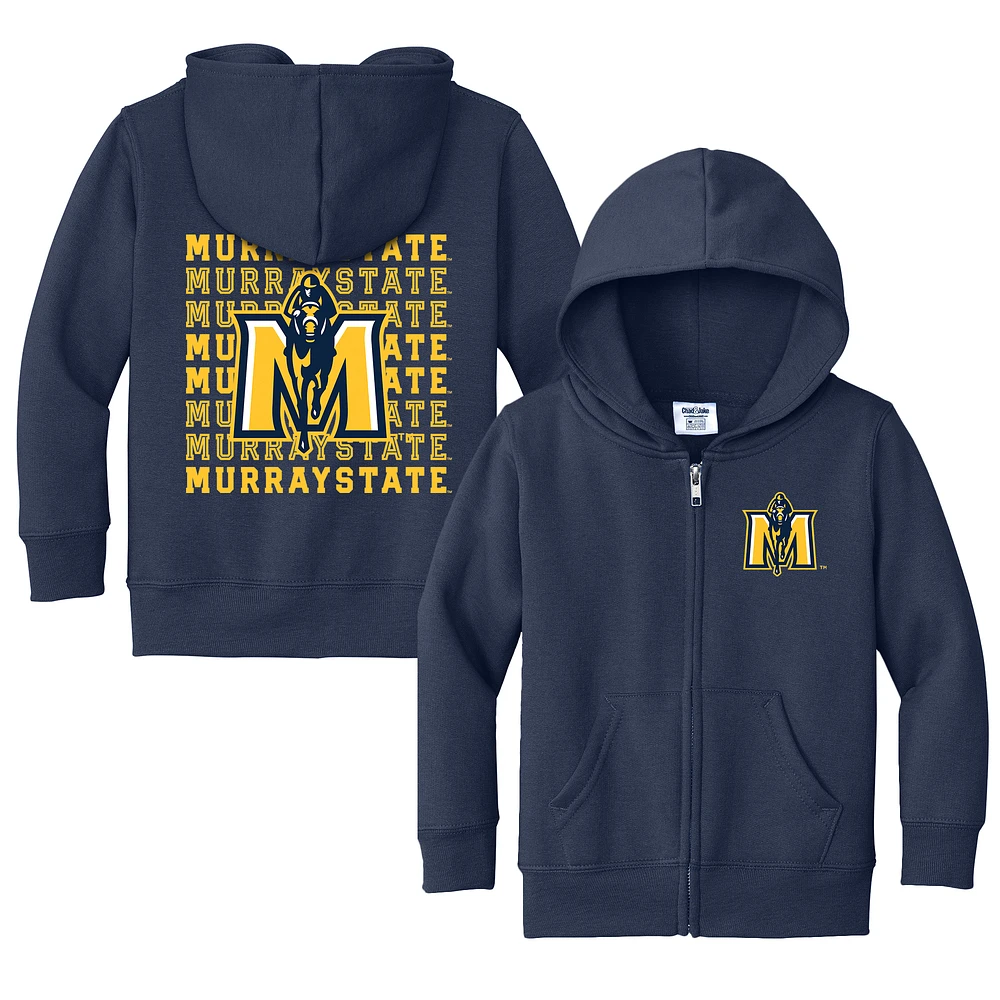 Toddler Chad & Jake Navy Murray State Racers Retro Full-Zip Hoodie Sweatshirt