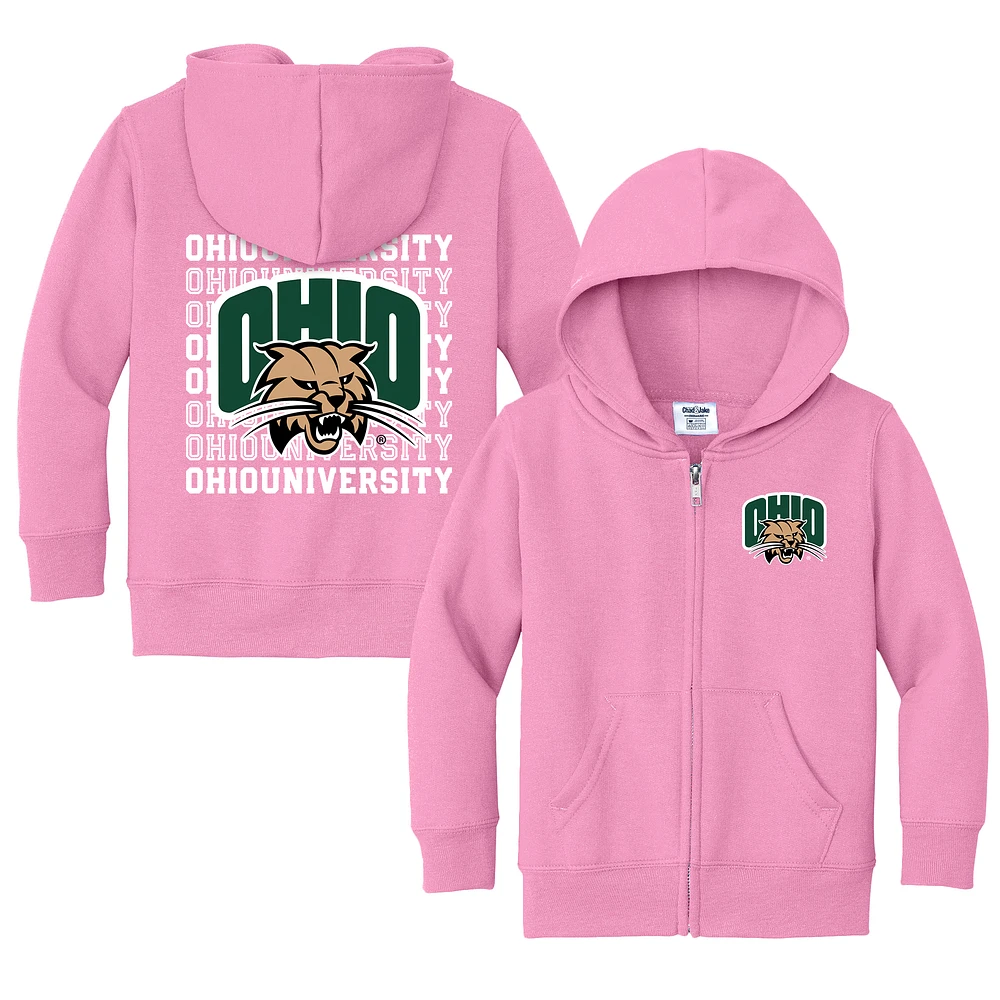 Toddler Chad & Jake Ohio Bobcats Retro Full-Zip Hoodie Sweatshirt
