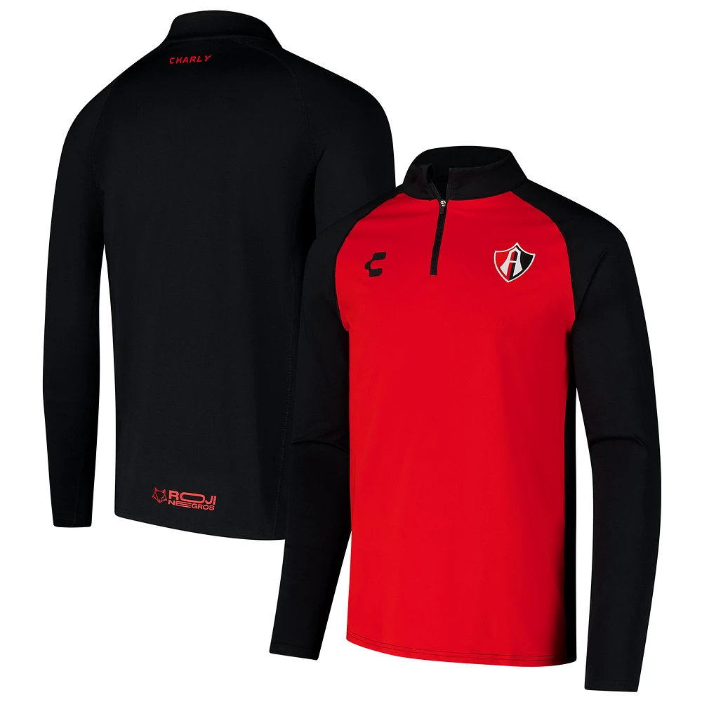 Men's Charly Red Club Atlas 2024/25 Quarter-Zip Pullover Top