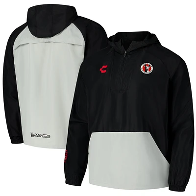Men's Charly Black Club Tijuana 2024/25 Raglan Quarter-Zip Windbreaker