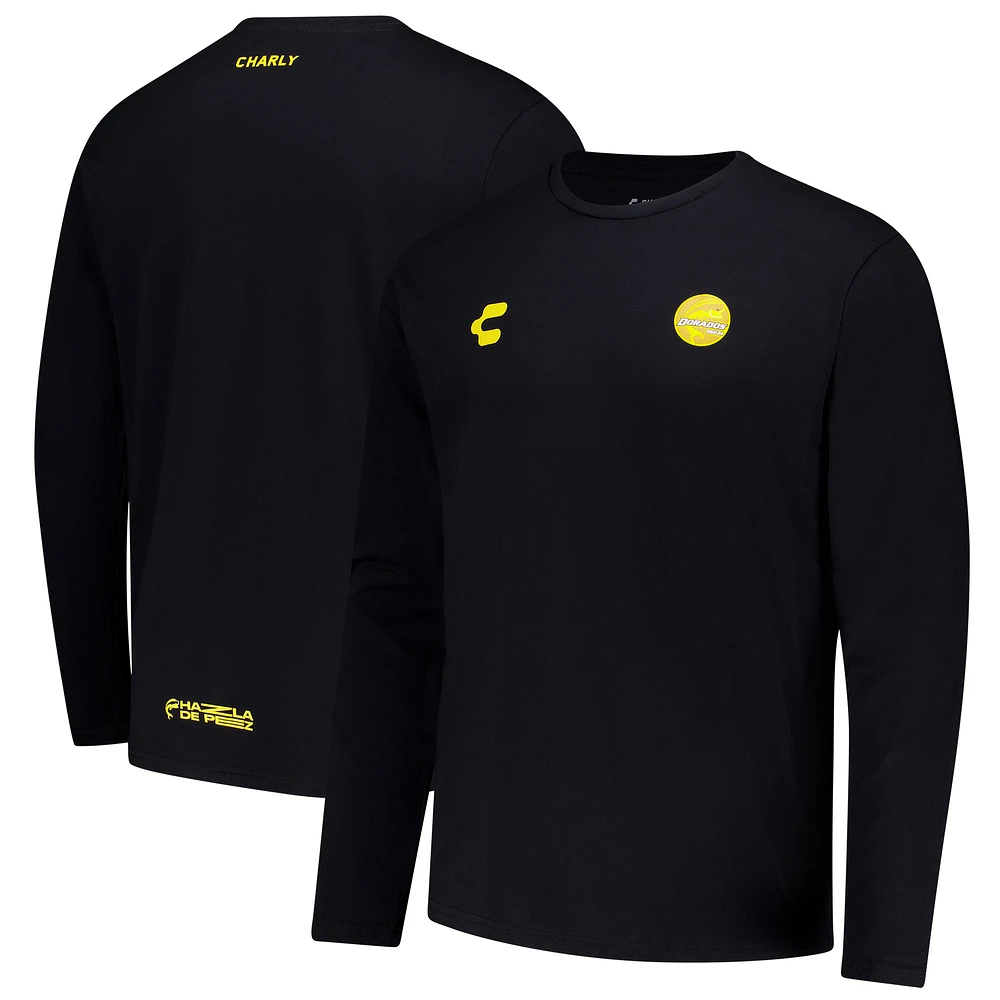 Men's Charly Black Dorados de Sinaloa Long Sleeve T-Shirt