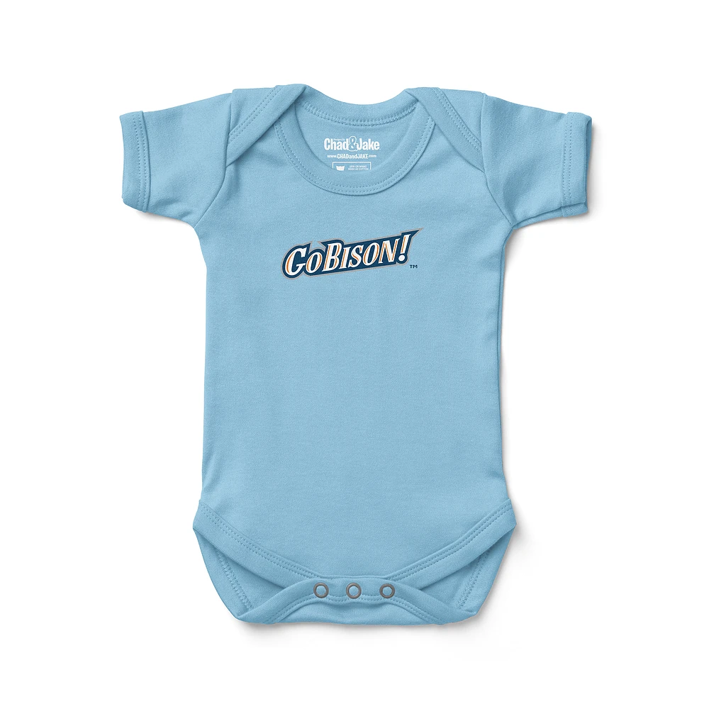 Newborn & Infant Chad Jake Light Blue Bucknell Bison Go Logo Bodysuit