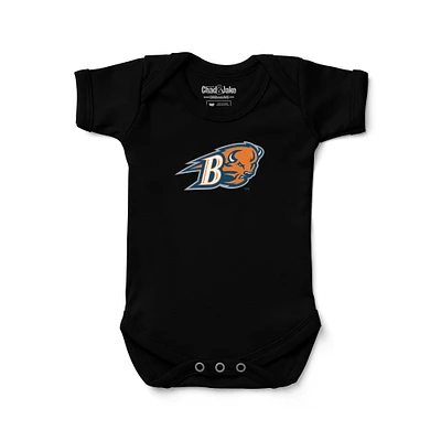 Newborn & Infant Chad Jake Black Bucknell Bison Secondary Logo Bodysuit