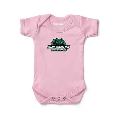 Newborn & Infant Chad Jake Light Pink Binghamton Bearcats Logo Bodysuit