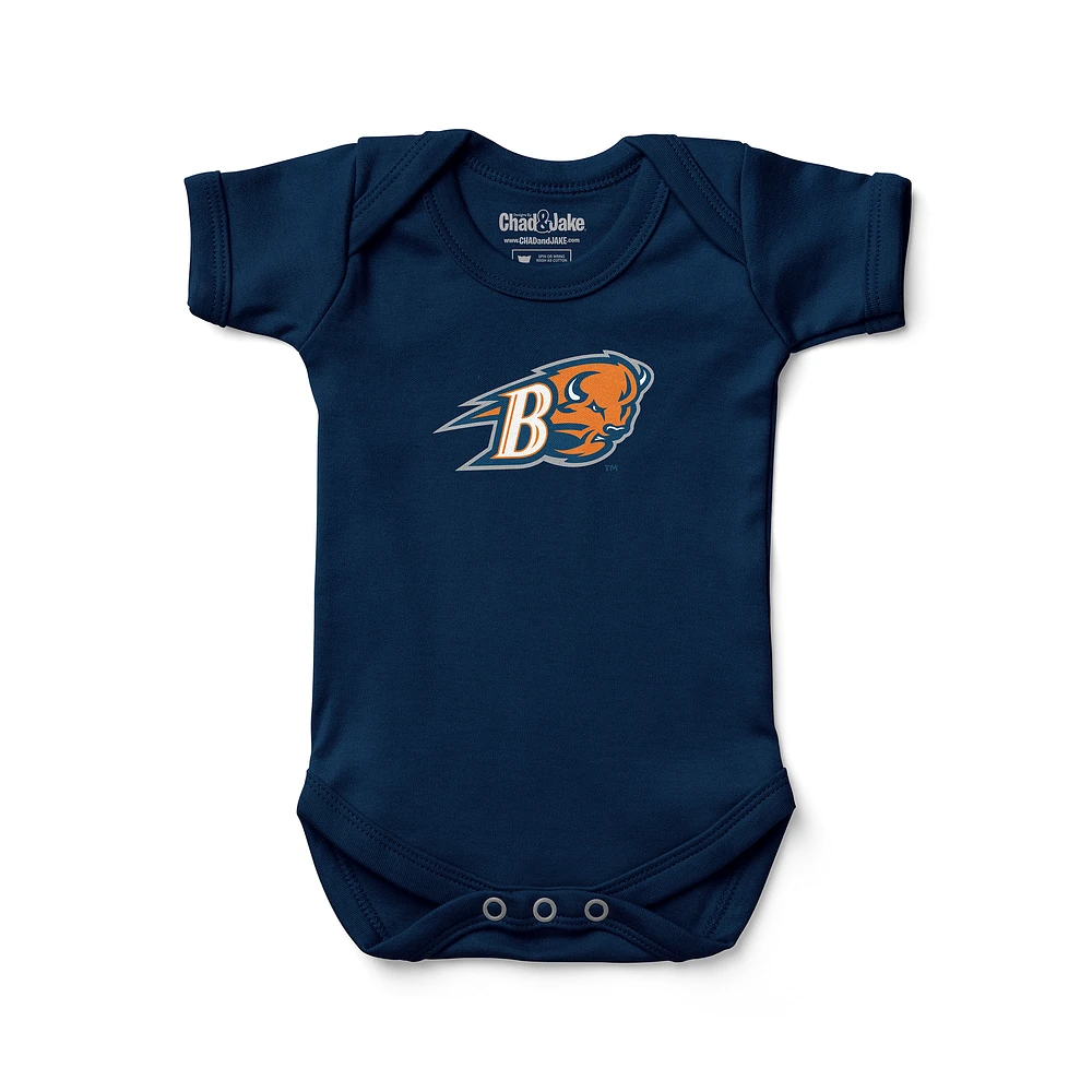 Newborn & Infant Chad Jake Navy Bucknell Bison Secondary Logo Bodysuit