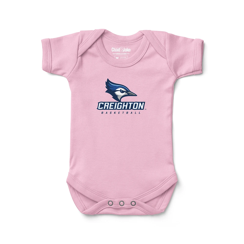 Newborn & Infant Chad Jake Light Creighton Bluejays Basketball Logo Bodysuit