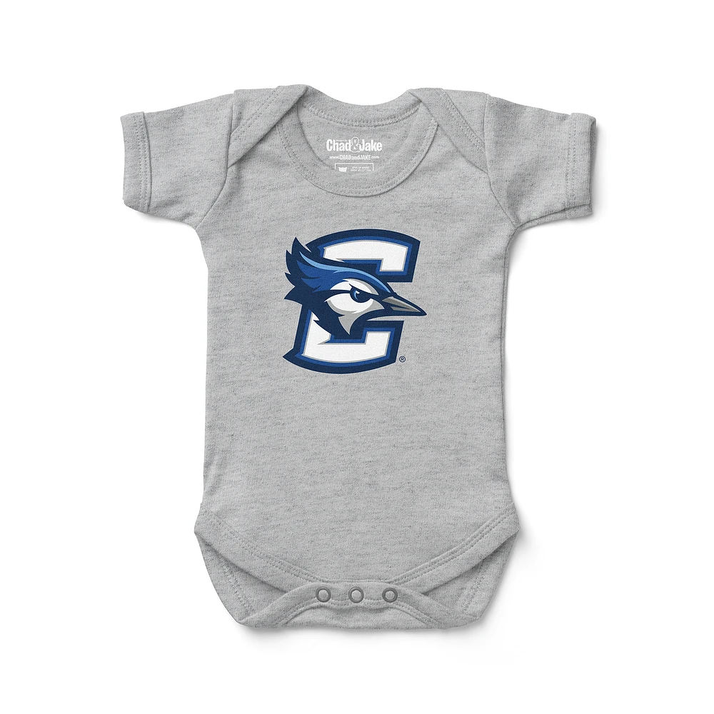 Newborn & Infant Chad Jake Heather Gray Creighton Bluejays Logo Bodysuit
