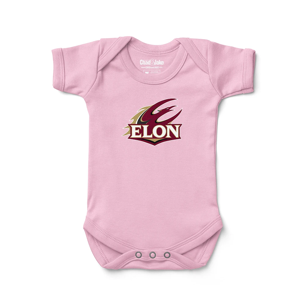 Newborn & Infant Chad Jake Light Pink Elon Phoenix Logo Bodysuit