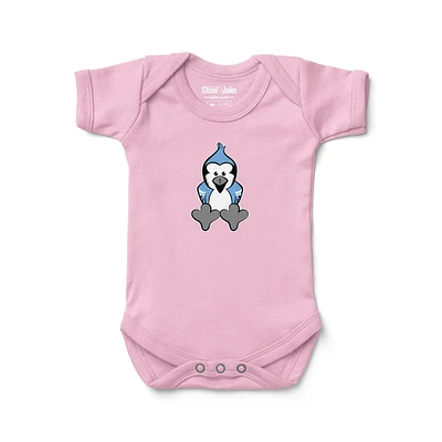 Newborn & Infant Chad Jake Light Pink Johns Hopkins Blue Jays Baby Logo Bodysuit