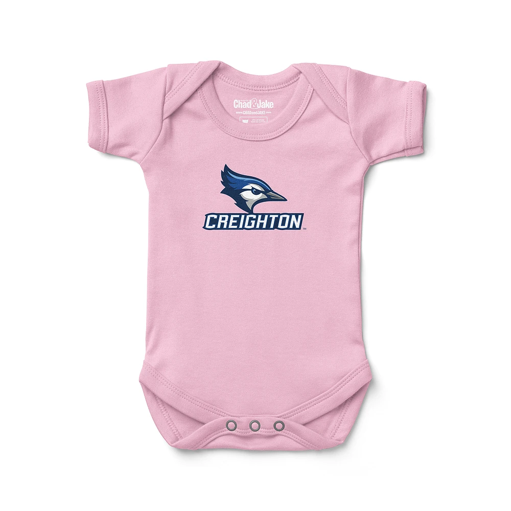 Newborn & Infant Chad Jake Light Pink Creighton Bluejays Secondary Logo Bodysuit