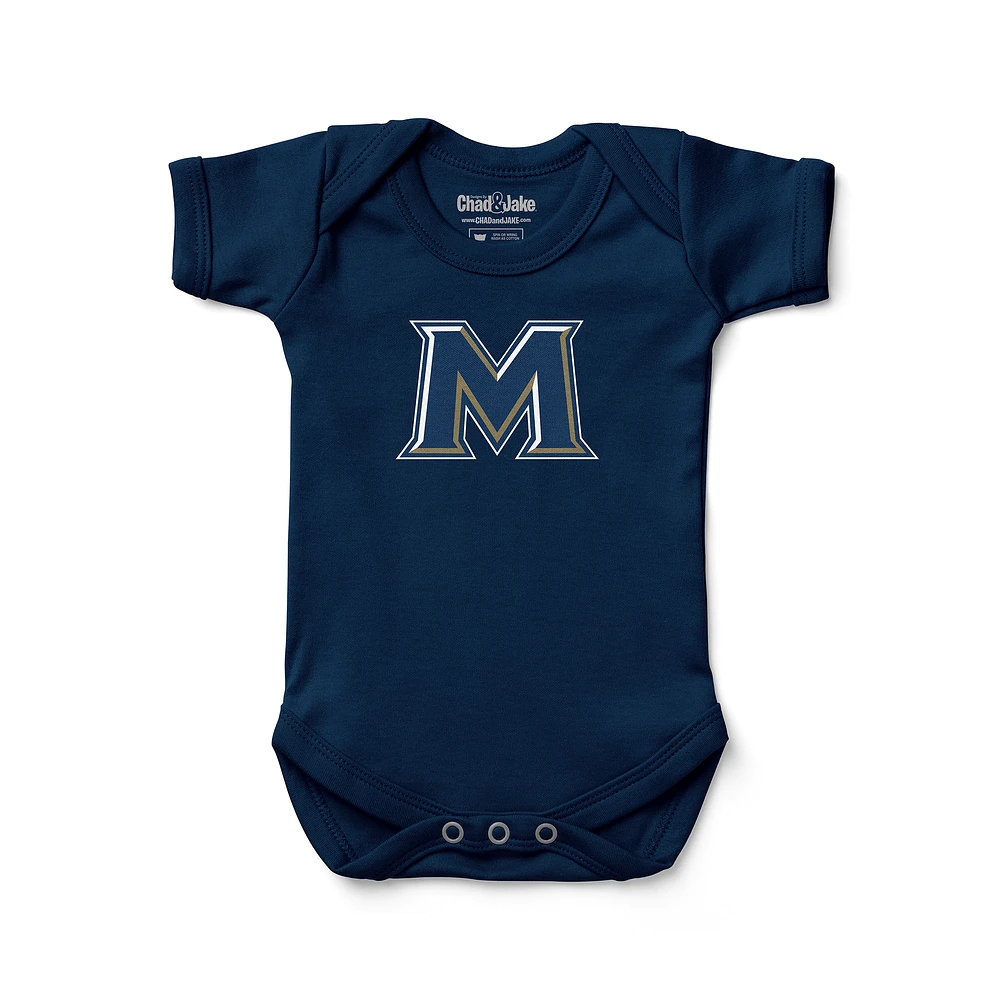 Newborn & Infant Chad Jake Navy Mount St. Mary's Mountaineers Secondary Logo Bodysuit
