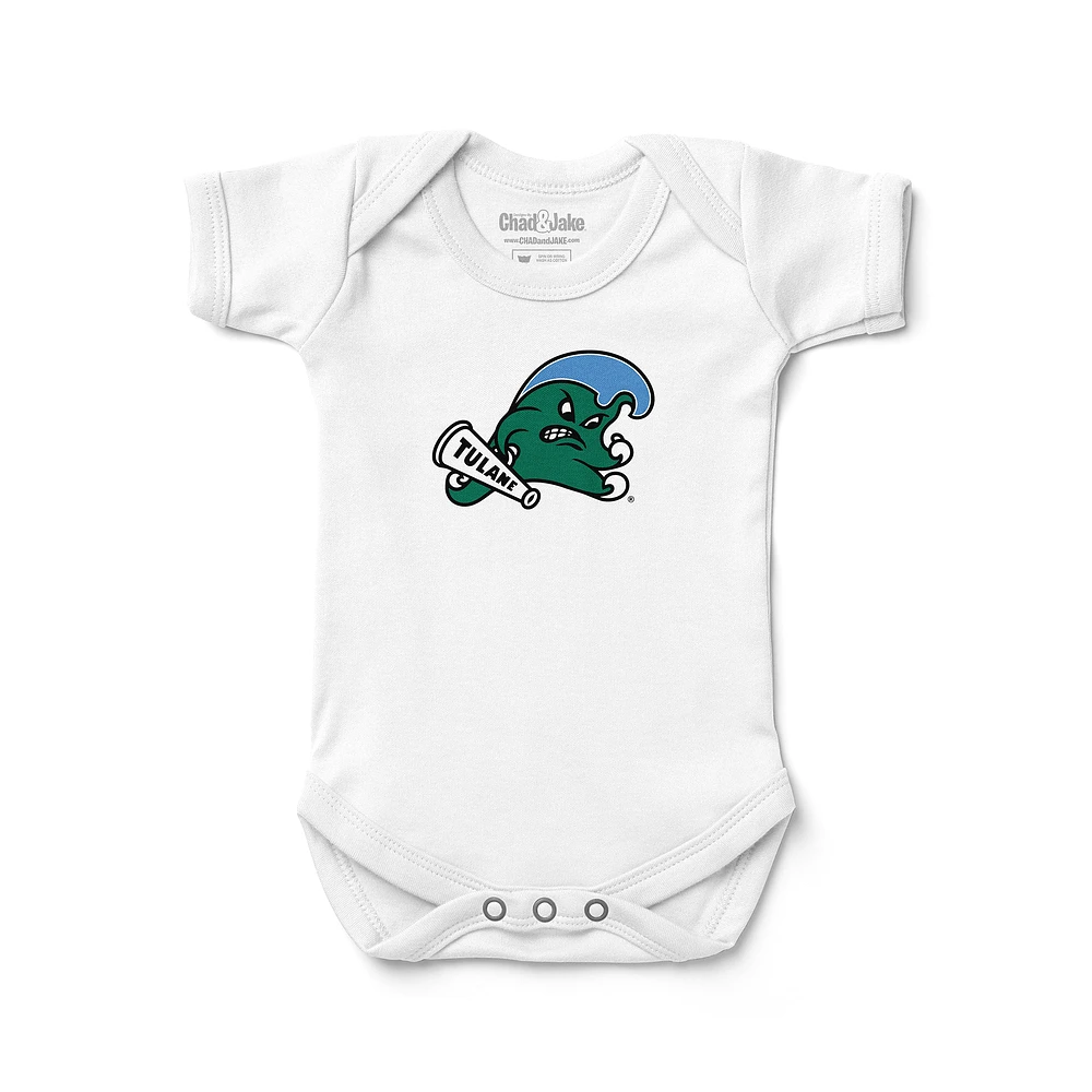 Newborn & Infant Chad Jake Tulane Green Wave Logo Bodysuit