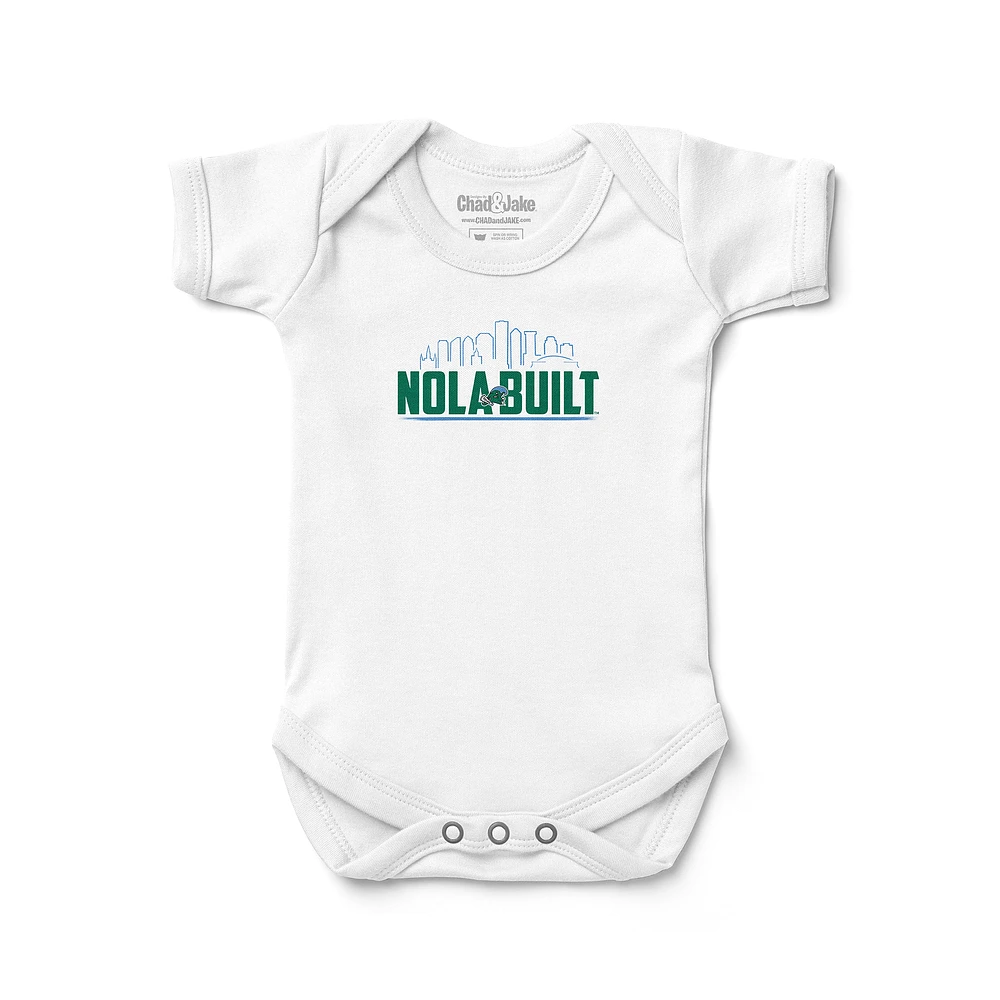 Newborn & Infant Chad Jake Tulane Green Wave Nola Built Logo Bodysuit