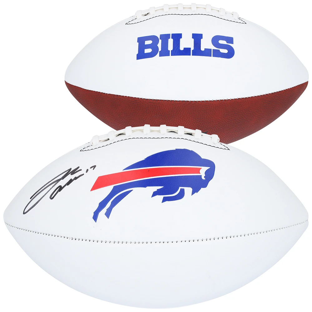 Josh Allen Buffalo Bills Autographed Franklin White Panel Football