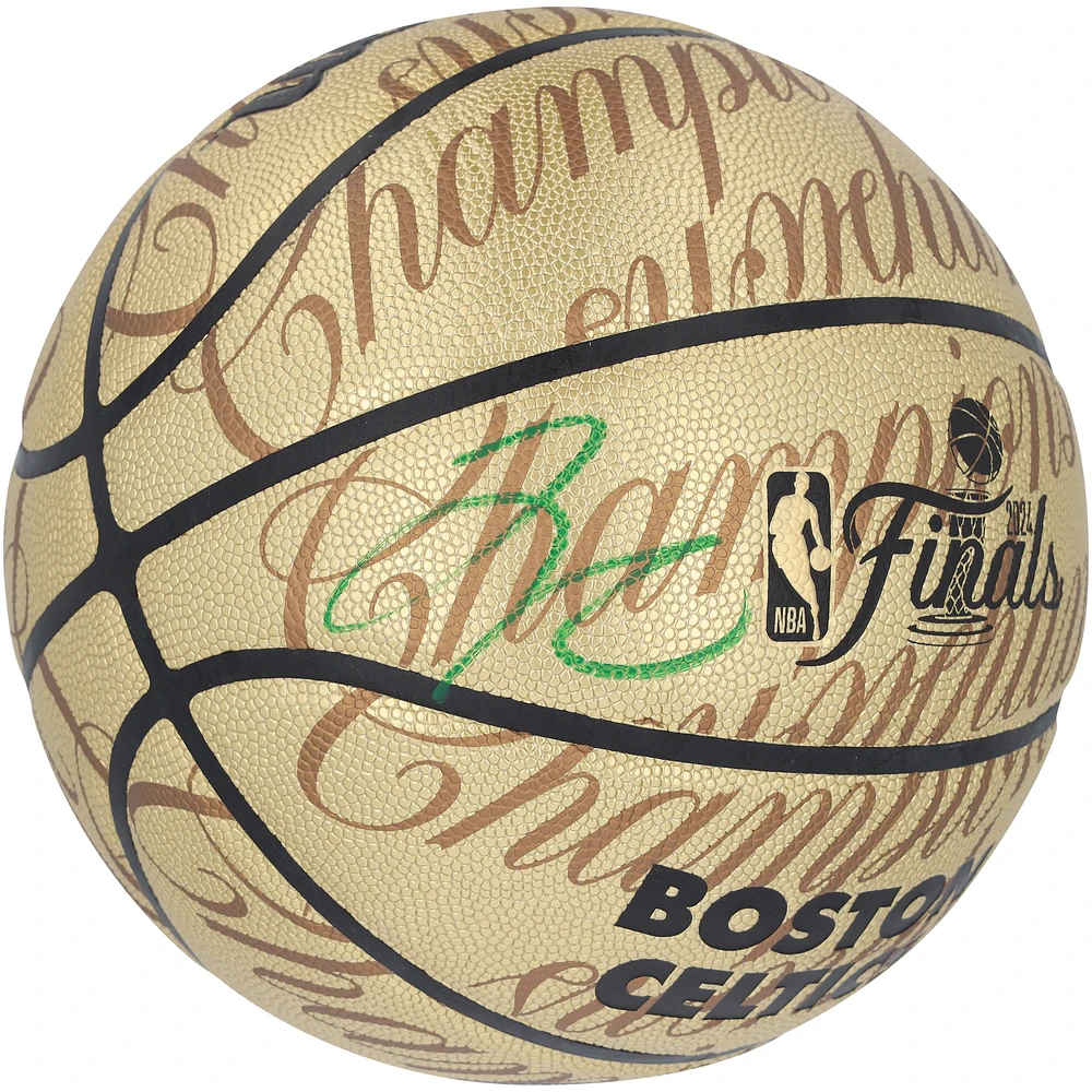 Jayson Tatum Boston Celtics Autographed 2024 NBA Finals Champions Wilson Collector's Edition Basketball