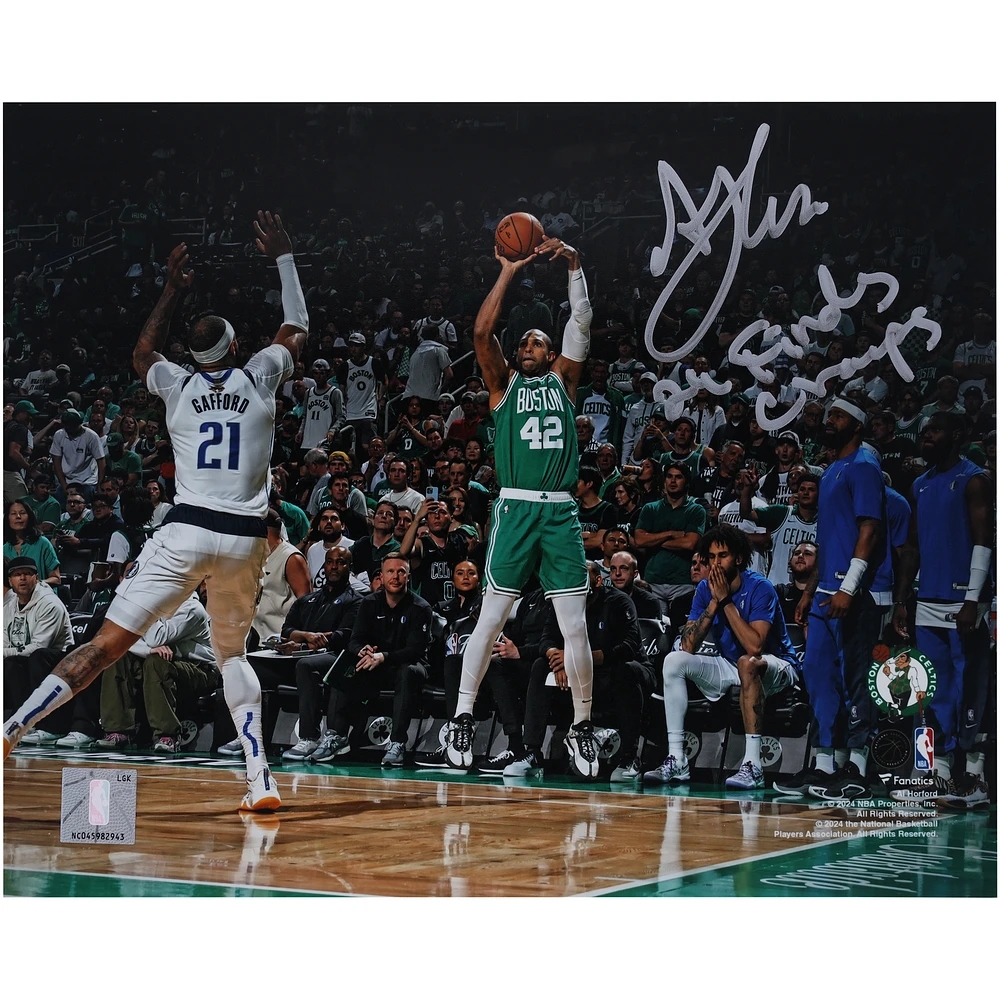Al Horford Boston Celtics Autographed 8" x 10" 2024 NBA Finals Champions Action Photograph with "24 Finals Champs" Inscription
