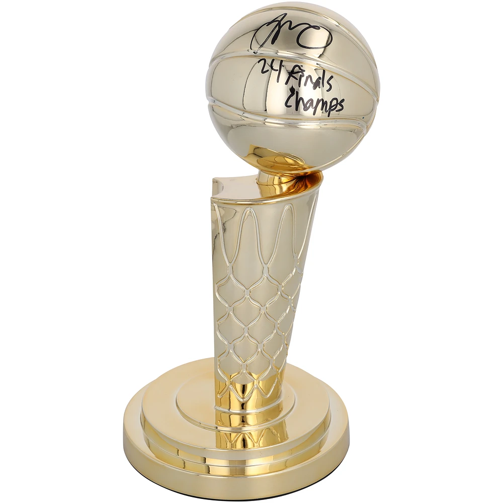 Jayson Tatum Boston Celtics Autographed 2024 NBA Finals Champions 12" Larry O'Brien Replica Trophy with "24 Finals Champs" Inscription