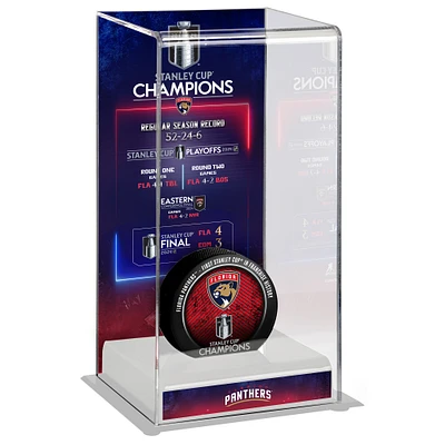 Florida Panthers 2024 Stanley Cup Champions Logo Deluxe Tall Hockey Puck Case