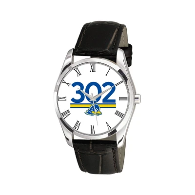 Women's Delaware Fightin' Blue Hens Berkeley Black Leather Watch