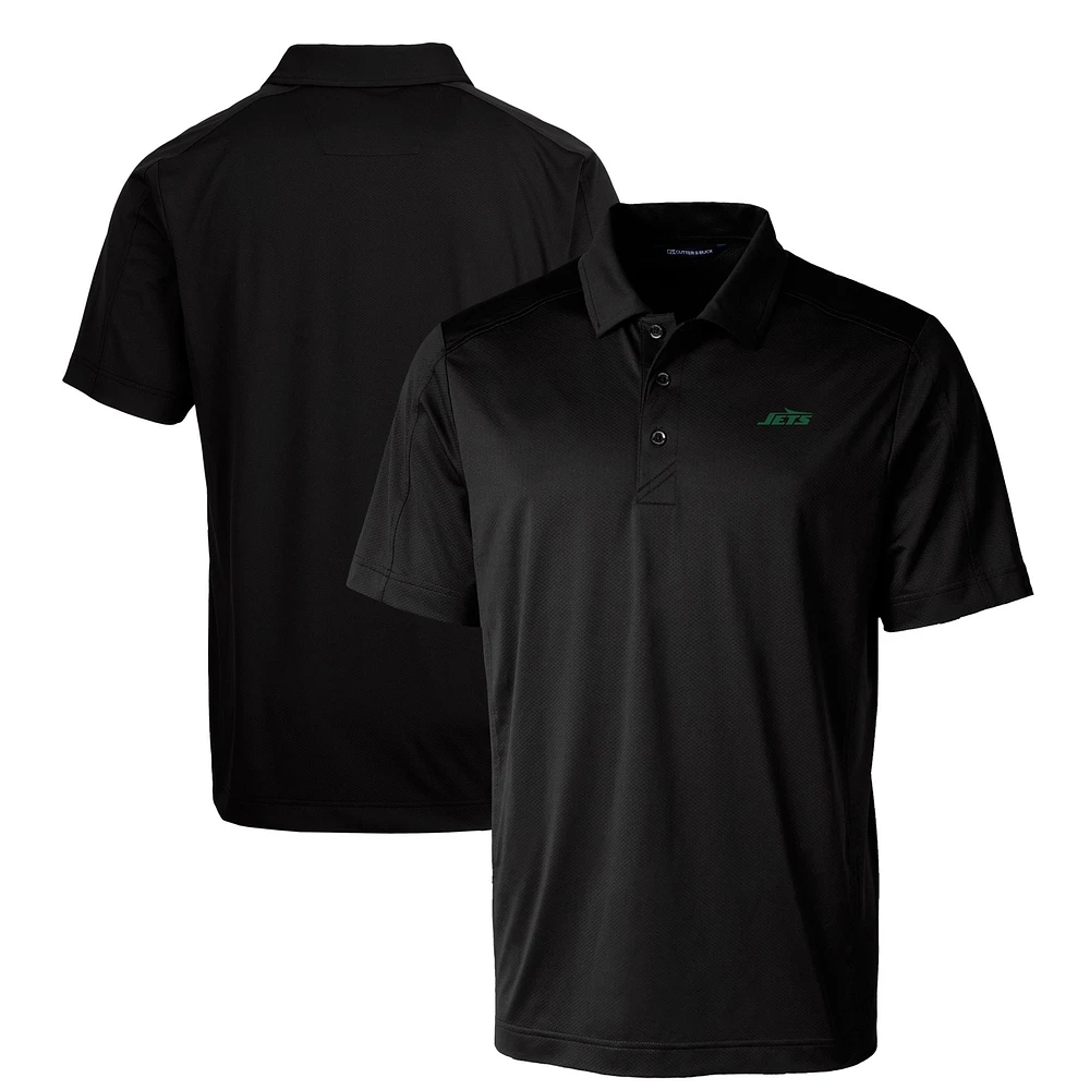 Men's Cutter & Buck New York Jets Primary Logo Prospect Eco Textured Stretch Recycled Polo