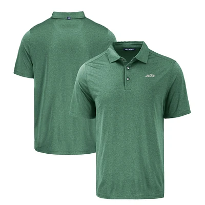 Men's Cutter & Buck Hunter Green New York Jets Primary Logo Coastline Epic Comfort Eco Recycled Polo