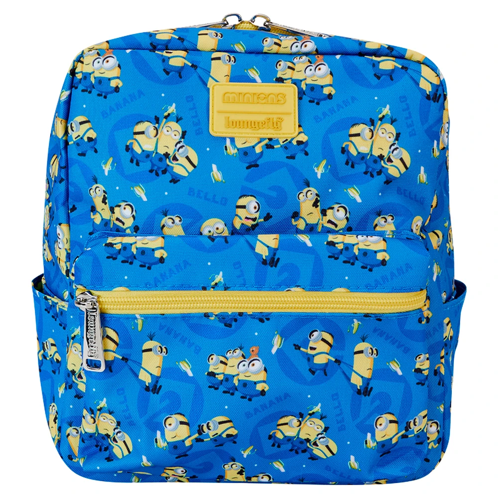 Loungefly Despicable Me All-Over Print Nylon Square Mini Backpack
