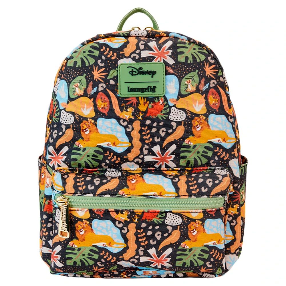 Loungefly The Lion King 30th Anniversary Silhouette Canvas Square Mini Backpack