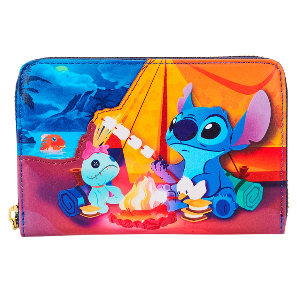 Loungefly Stitch Camping Cuties Zip-Around Wallet