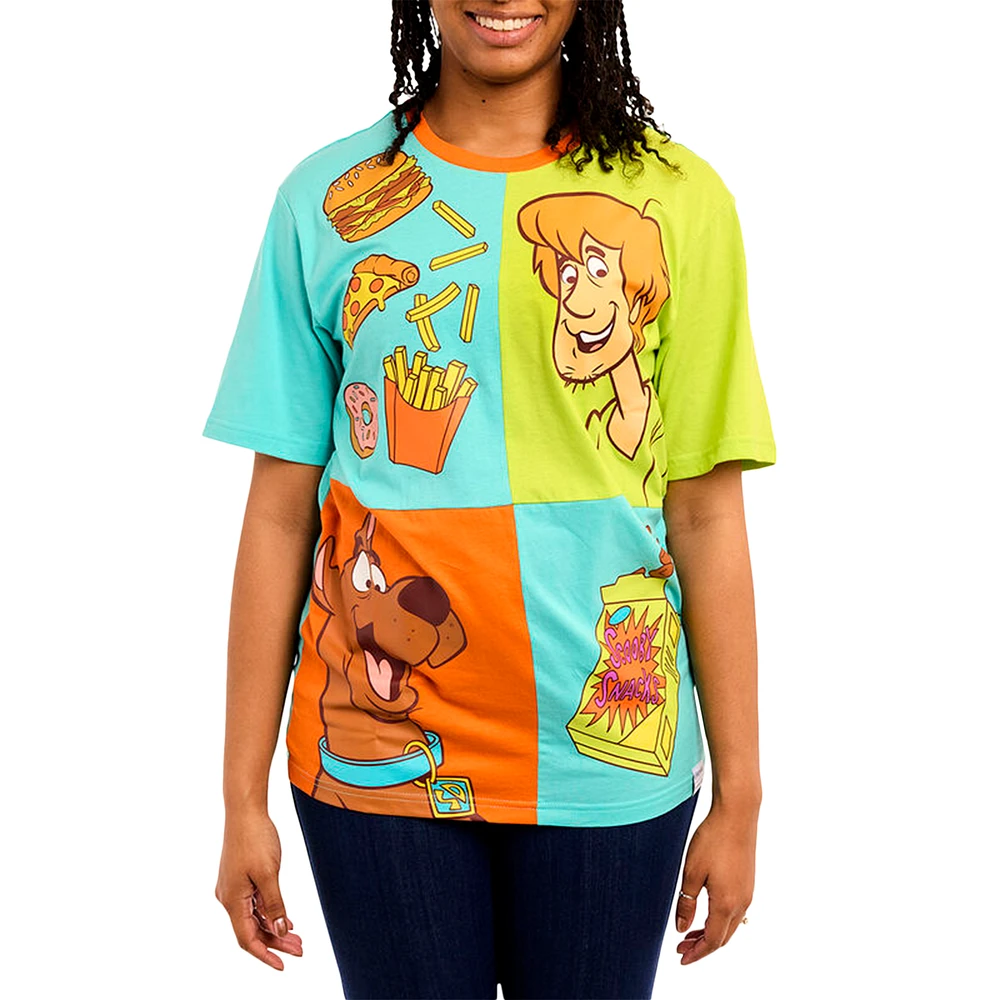 Unisex Loungefly Blue Scooby-Doo Munchies Color Block T-Shirt