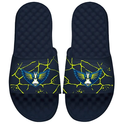 Unisex ISlide Navy Dallas Wings Shattered Slide Sandals