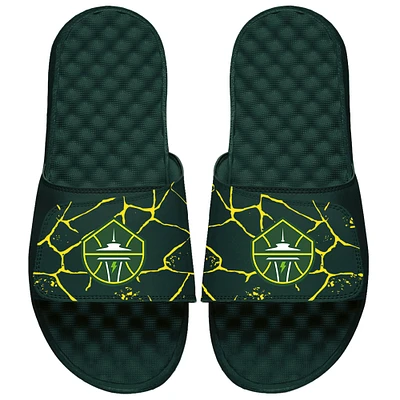 Unisex ISlide Forest Green Seattle Storm Shattered Slide Sandals