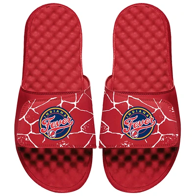 Unisex ISlide Red Indiana Fever Shattered Slide Sandals