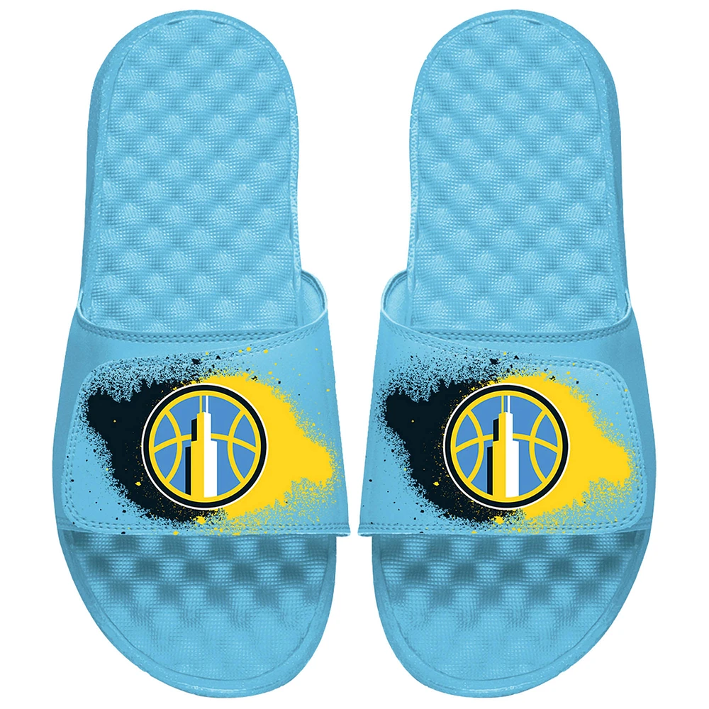 Unisex ISlide Chicago Sky Spray Paint Slide Sandals