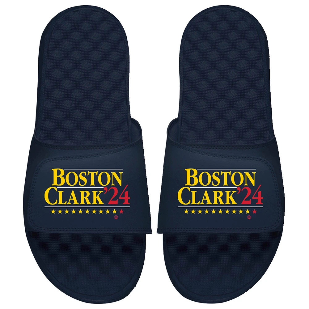 Youth ISlide Aliyah Boston & Caitlin Clark Navy Indiana Fever Campaign Slide Sandals