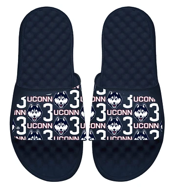 Youth ISlide #3 UConn Huskies Team Pattern Slide Sandals