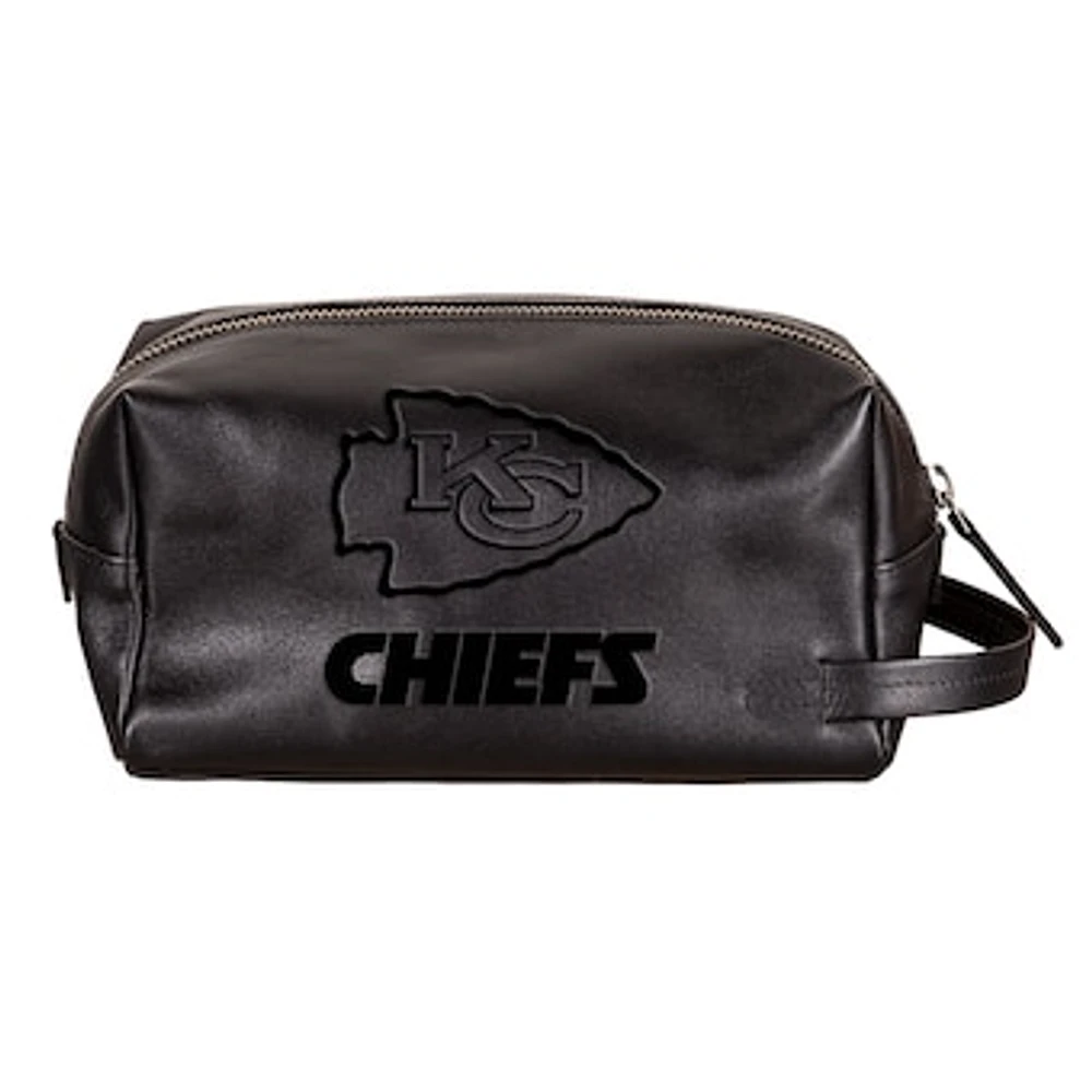 Kansas City Chiefs Hybrid Leather Lined Dopp Toiletry Bag