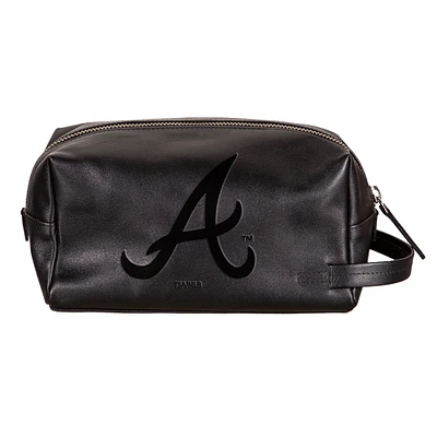 Atlanta Braves Hybrid Leather Lined Dopp Toiletry Bag