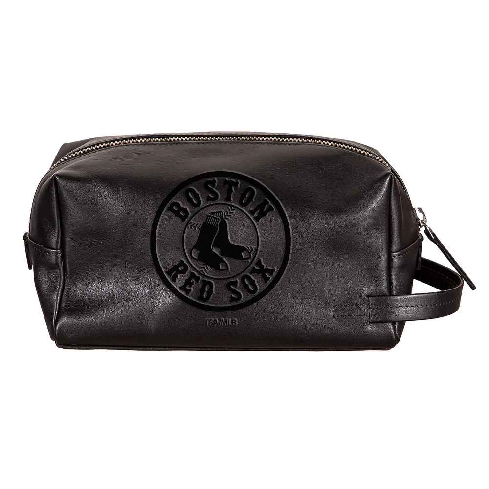 Boston Red Sox Hybrid Leather Lined Dopp Toiletry Bag