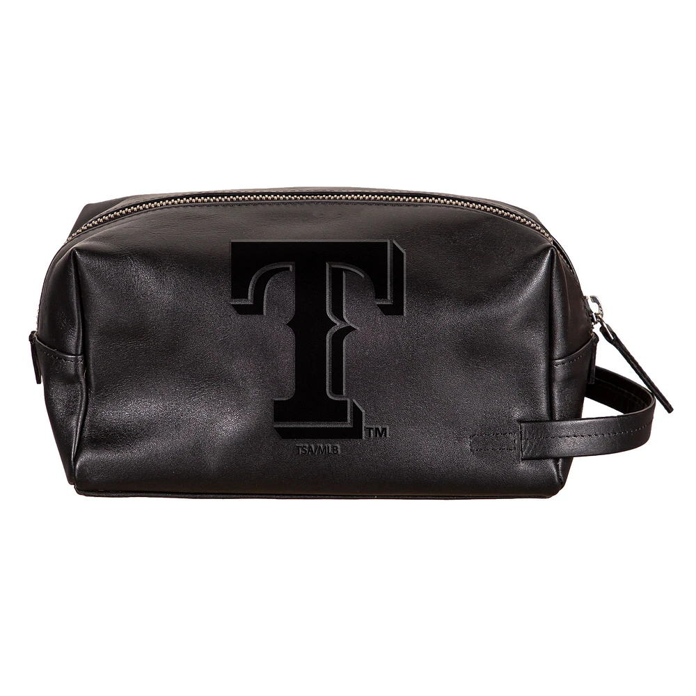 Texas Rangers Hybrid Leather Lined Dopp Toiletry Bag