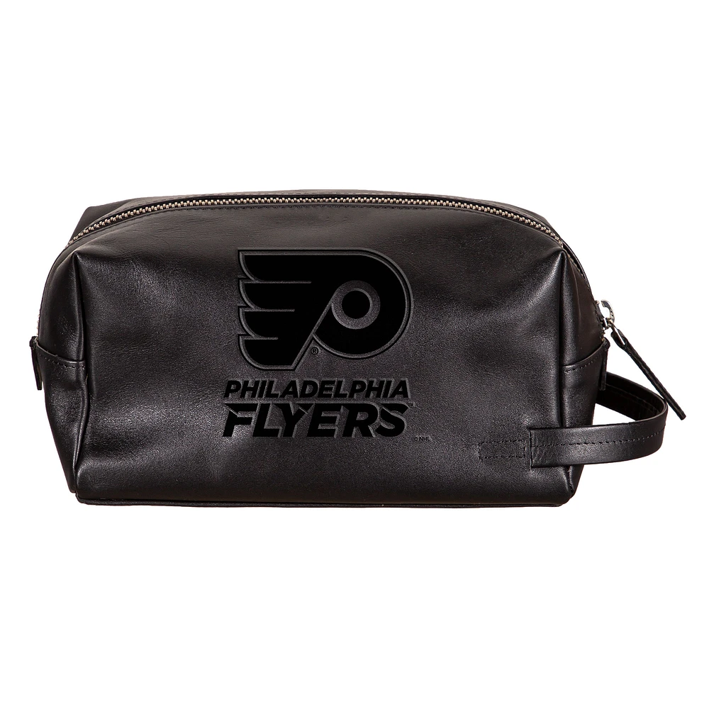Philadelphia Flyers Hybrid Leather Lined Dopp Toiletry Bag