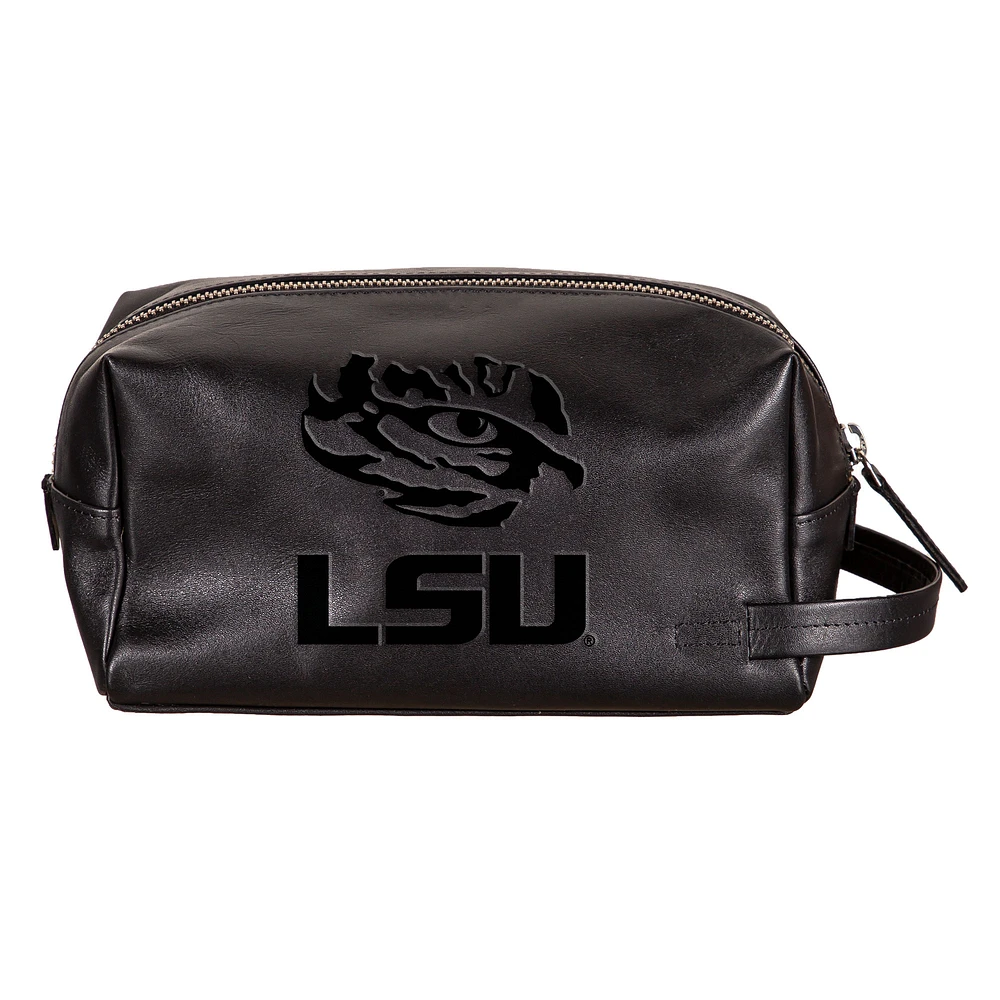 LSU Tigers Hybrid Leather Lined Dopp Toiletry Bag