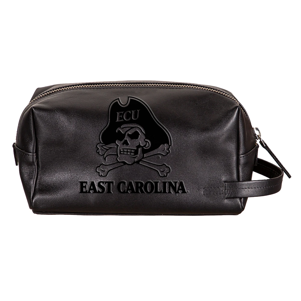 ECU Pirates Hybrid Leather Lined Dopp Toiletry Bag