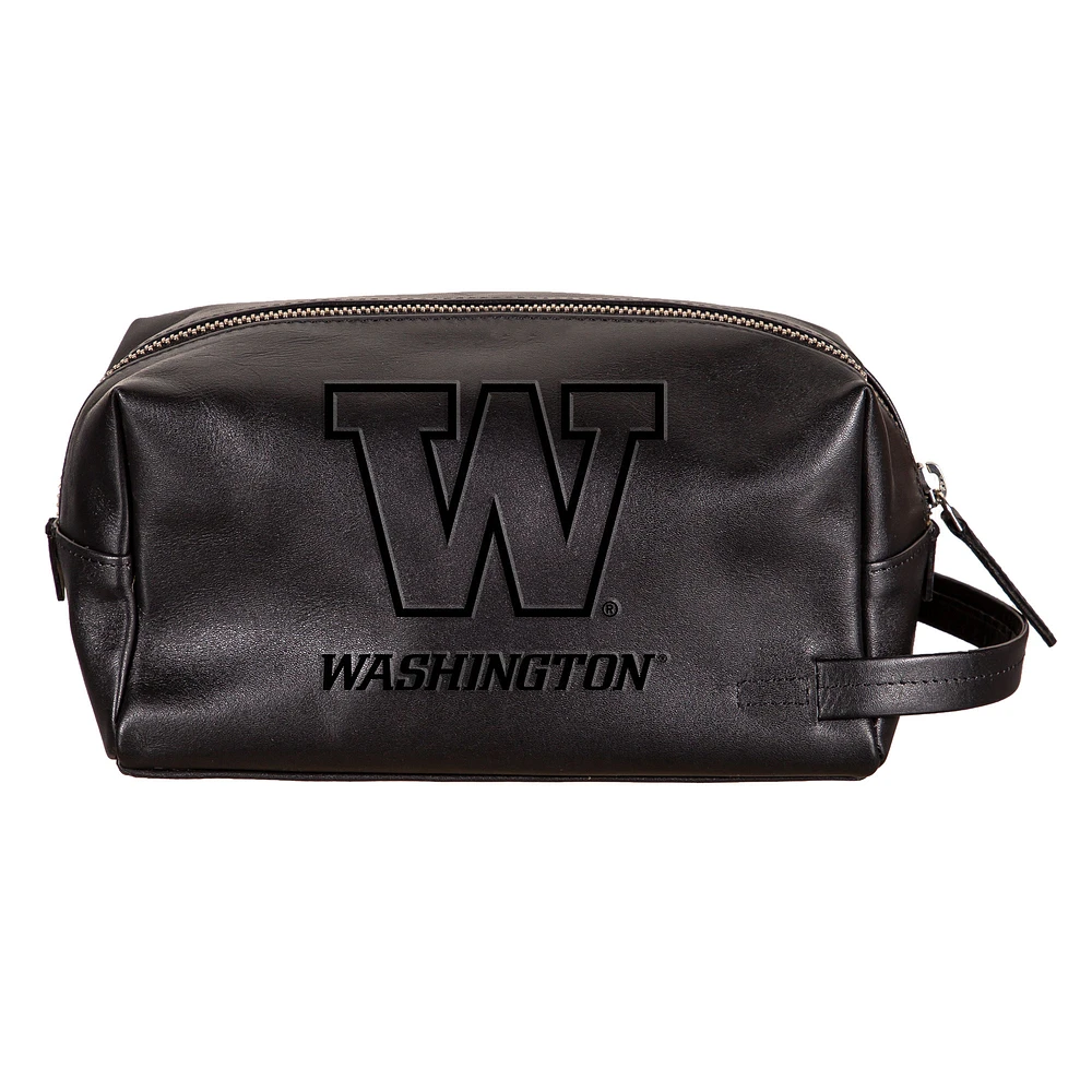 Washington Huskies Hybrid Leather Lined Dopp Toiletry Bag