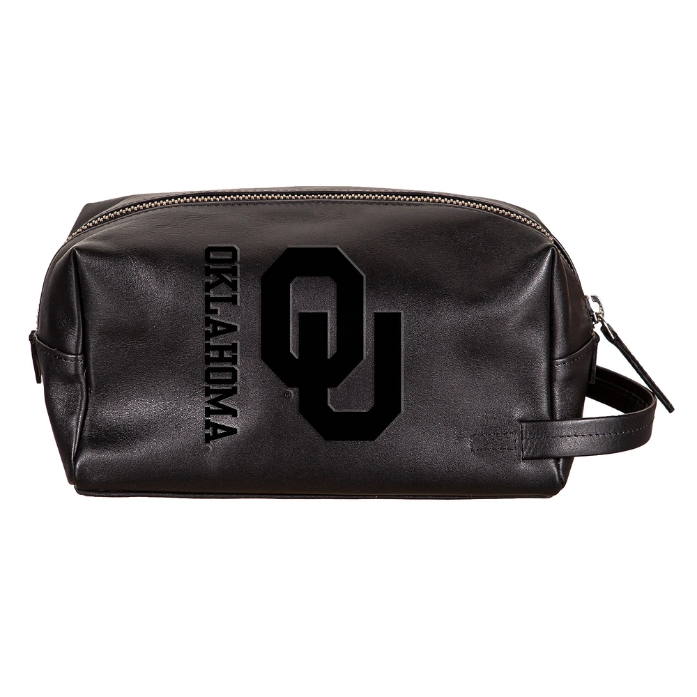 Oklahoma Sooners Hybrid Leather Lined Dopp Toiletry Bag