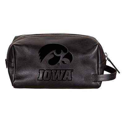 Iowa Hawkeyes Hybrid Leather Lined Dopp Toiletry Bag