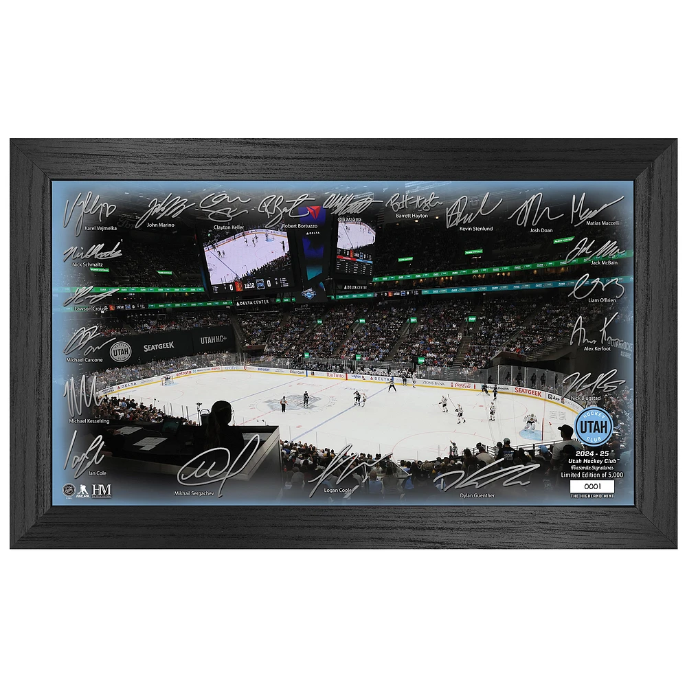 Highland Mint Florida Panthers 2024 Stanley Cup Champions 12'' x 20'' Tradition Signature Frame