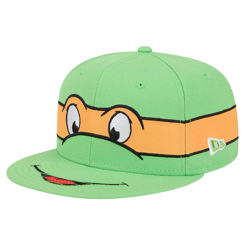 Men's New Era Green Teenage Mutant Ninja Turtles Michelangelo 9Fifty Snapback Hat