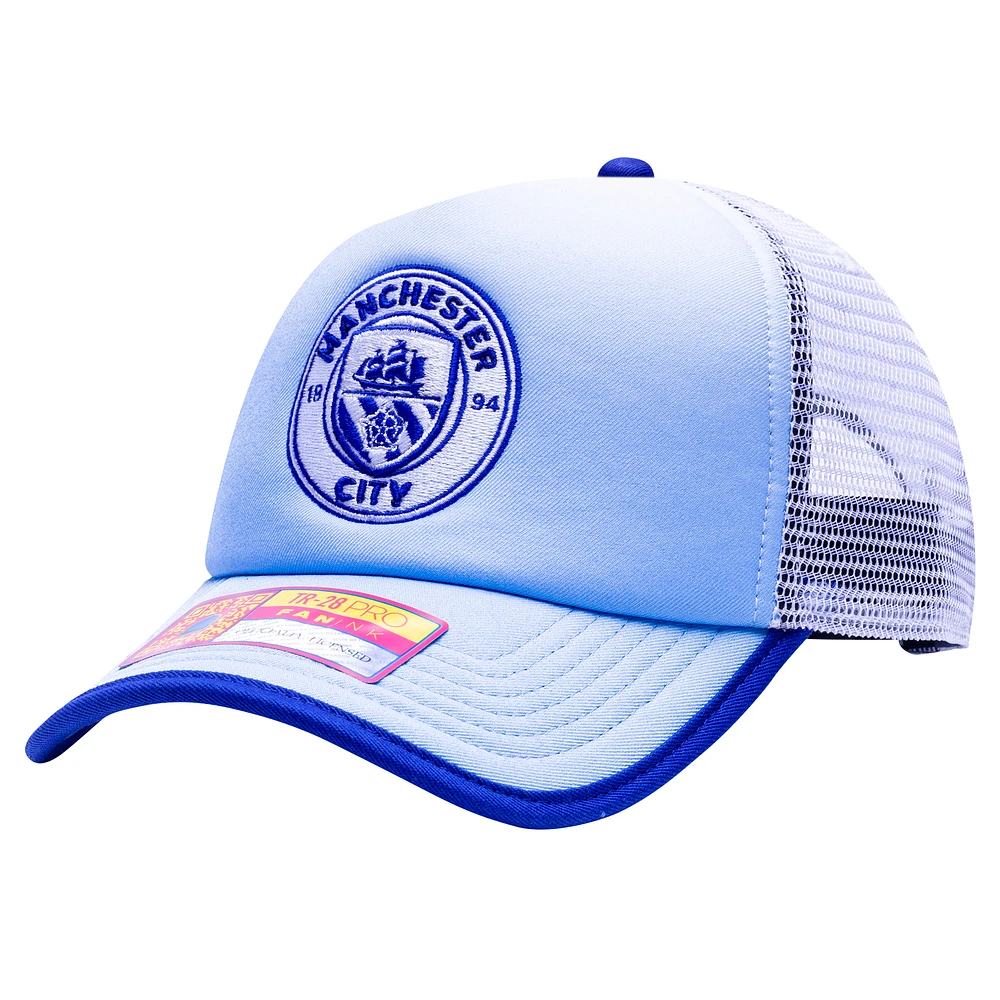 Men's Light Blue Manchester City Destiny Trucker Adjustable Hat