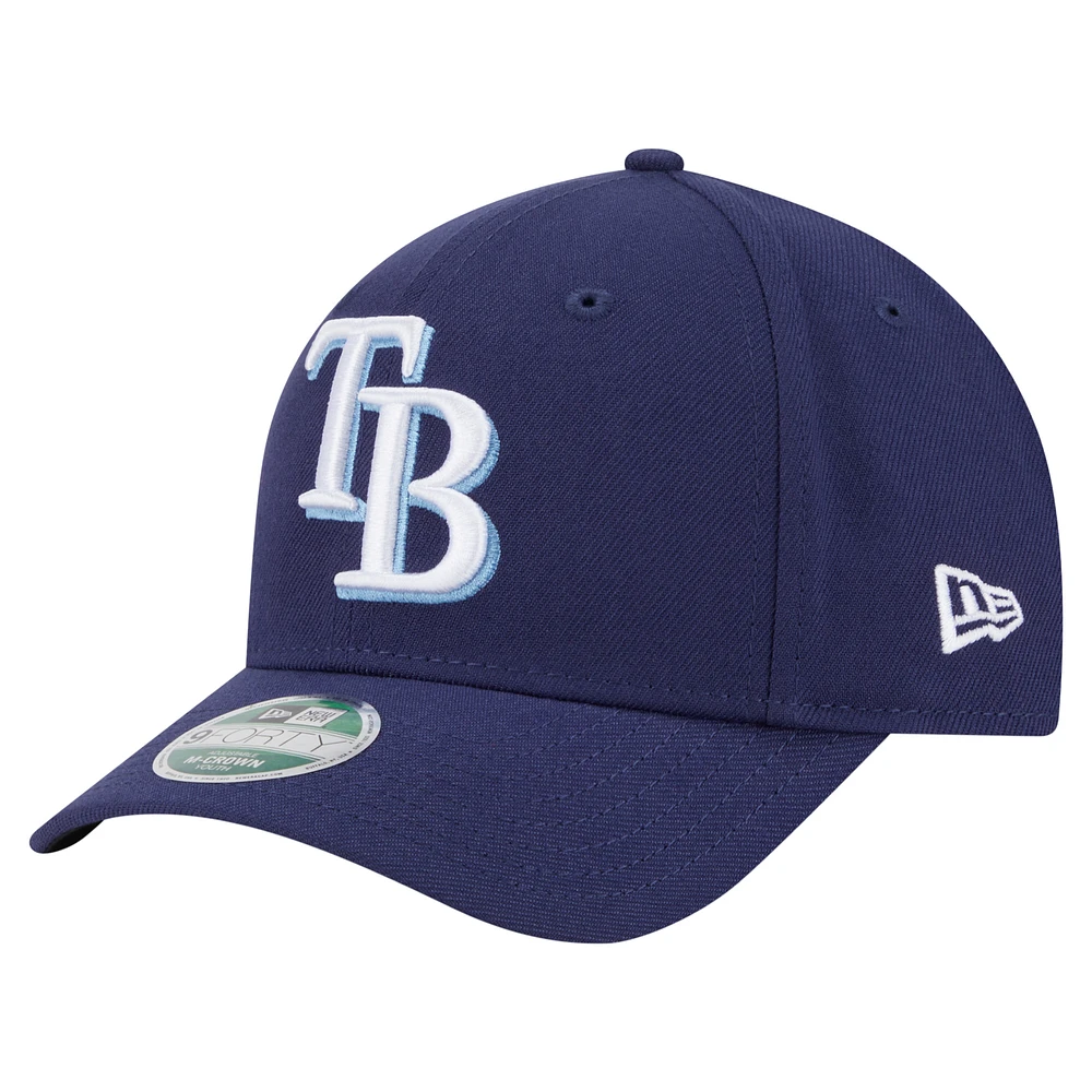 Youth New Era Navy Tampa Bay Rays Player Replica 9FORTY Adjustable Hat