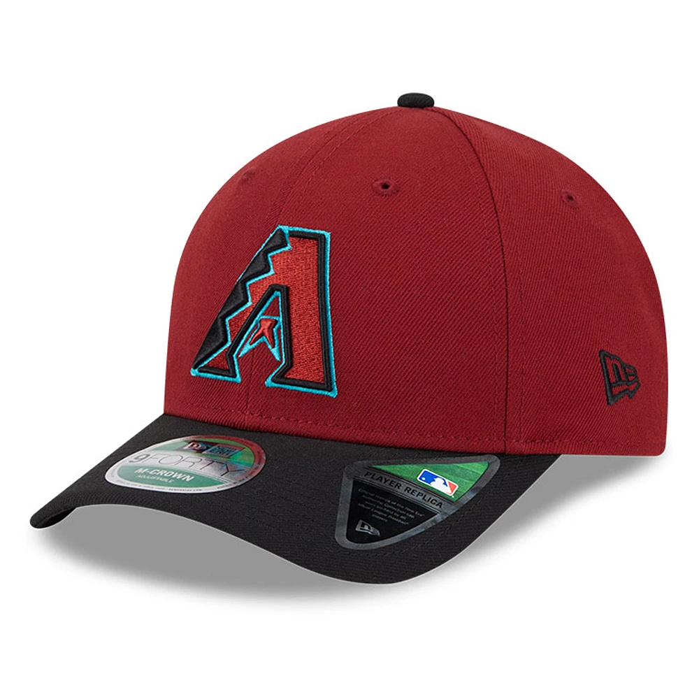 Men's New Era Red Arizona Diamondbacks Player Replica 9FORTY Adjustable Hat